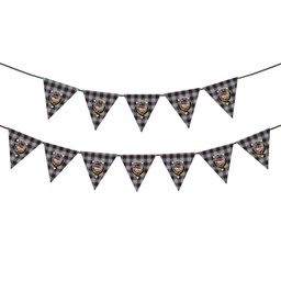 ScotsTee Shop Scottish MacDonald Dress Ancient Crest Tartan Triangle Flags Tartan Bunting, Pennants (12pcs)
