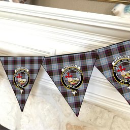 ScotsTee Shop Scottish MacDonald Dress Ancient Crest Tartan Triangle Flags Tartan Bunting, Pennants (12pcs)