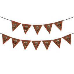 ScotsTee Shop Scottish McAuley Ancient Crest Tartan Triangle Flags Tartan Bunting, Pennants (12pcs)