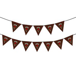 ScotsTee Shop Scottish McNeacail Crest Tartan Triangle Flags Tartan Bunting, Pennants (12pcs)