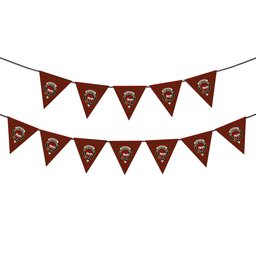 ScotsTee Shop Scottish MacDonald of Sleat Crest Tartan Triangle Flags Tartan Bunting, Pennants (12pcs)