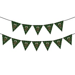 ScotsTee Shop Scottish MacAuley of Lewis Ancient Crest Tartan Triangle Flags Tartan Bunting, Pennants (12pcs)