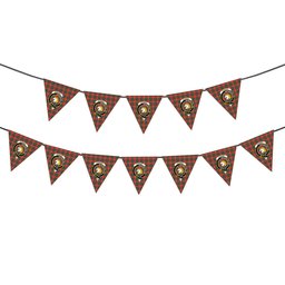 ScotsTee Shop Scottish Stewart of Appin Ancient Crest Tartan Triangle Flags Tartan Bunting, Pennants (12pcs)