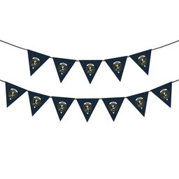 ScotsTee Shop Scottish Murray of Elibank Modern Crest Tartan Triangle Flags Tartan Bunting, Pennants (12pcs)