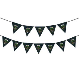 ScotsTee Shop Scottish McEwen Crest Tartan Triangle Flags Tartan Bunting, Pennants (12pcs)