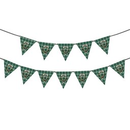 ScotsTee Shop Scottish McInnes Dress Ancient Crest Tartan Triangle Flags Tartan Bunting, Pennants (12pcs)