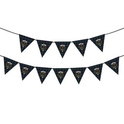 ScotsTee Shop Scottish MacPhail Hunting Modern Crest Tartan Triangle Flags Tartan Bunting, Pennants (12pcs)