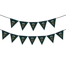 ScotsTee Shop Scottish Marshall Modern Crest Tartan Triangle Flags Tartan Bunting, Pennants (12pcs)