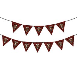ScotsTee Shop Scottish Murray of Ochtertyre Ancient Crest Tartan Triangle Flags Tartan Bunting, Pennants (12pcs)