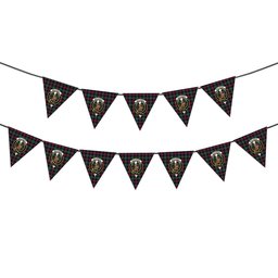 ScotsTee Shop Scottish MacLennan Modern Crest Tartan Triangle Flags Tartan Bunting, Pennants (12pcs)