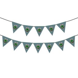 ScotsTee Shop Scottish Irvine of Glentulchan Ancient Crest Tartan Triangle Flags Tartan Bunting, Pennants (12pcs)