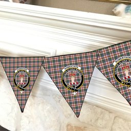 ScotsTee Shop Scottish Robertson Dress #2 Ancient Crest Tartan Triangle Flags Tartan Bunting, Pennants (12pcs)