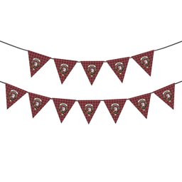 ScotsTee Shop Scottish Ritchie Modern Clan Crest Tartan Triangle Flags Tartan Bunting, Pennants (12pcs)