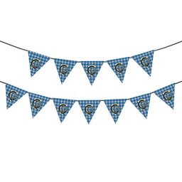 ScotsTee Shop Scottish Roberton Crest Tartan Triangle Flags Tartan Bunting, Pennants (12pcs)