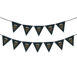 ScotsTee Shop Scottish Leslie Hunting Modern Crest Tartan Triangle Flags Tartan Bunting, Pennants (12pcs)