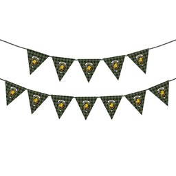 ScotsTee Shop Scottish MacIver Family Crest Tartan Triangle Flags Tartan Bunting, Pennants (12pcs)