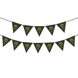ScotsTee Shop Scottish McKintosh Hunting Crest Tartan Triangle Flags Tartan Bunting, Pennants (12pcs)