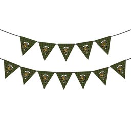 ScotsTee Shop Scottish McFie Hunting Ancient Crest Tartan Triangle Flags Tartan Bunting, Pennants (12pcs)