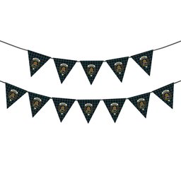 ScotsTee Shop Scottish McKenzie Modern Crest Tartan Triangle Flags Tartan Bunting, Pennants (12pcs)