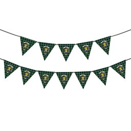 ScotsTee Shop Scottish Purves Crest Tartan Triangle Flags Tartan Bunting, Pennants (12pcs)