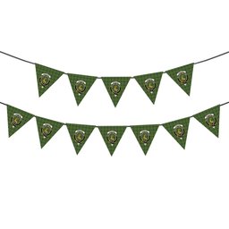 ScotsTee Shop Scottish Strachan Hunting Crest Tartan Triangle Flags Tartan Bunting, Pennants (12pcs)