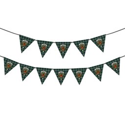 ScotsTee Shop Scottish Johnston Dress Dalgleish Crest Tartan Triangle Flags Tartan Bunting, Pennants (12pcs)