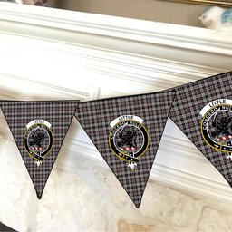 ScotsTee Shop Scottish Little Arisaid Crest Tartan Triangle Flags Tartan Bunting, Pennants (12pcs)