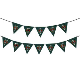 ScotsTee Shop Scottish MacLeod of Skye Crest Tartan Triangle Flags Tartan Bunting, Pennants (12pcs)