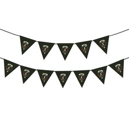 ScotsTee Shop Scottish McRae Hunting Crest Tartan Triangle Flags Tartan Bunting, Pennants (12pcs)