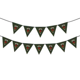 ScotsTee Shop Scottish McDuff Hunting Ancient Crest Tartan Triangle Flags Tartan Bunting, Pennants (12pcs)
