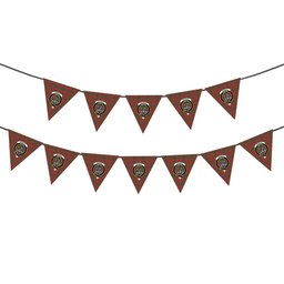 ScotsTee Shop Scottish Murray of Tullibardine Ancient Crest Tartan Triangle Flags Tartan Bunting, Pennants (12pcs)