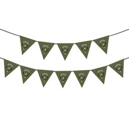 ScotsTee Shop Scottish Stephenson Old Ancient Crest Tartan Triangle Flags Tartan Bunting, Pennants (12pcs)
