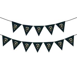ScotsTee Shop Scottish Shaw Modern Crest Tartan Triangle Flags Tartan Bunting, Pennants (12pcs)