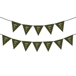 ScotsTee Shop Scottish MacPhee Hunting Ancient Crest Tartan Triangle Flags Tartan Bunting, Pennants (12pcs)