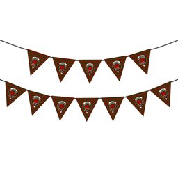 ScotsTee Shop Scottish Wilsons 099 Crest Tartan Triangle Flags Tartan Bunting, Pennants (12pcs)