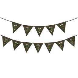 ScotsTee Shop Scottish Maxwell Hunting Modern Crest Tartan Triangle Flags Tartan Bunting, Pennants (12pcs)