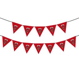 ScotsTee Shop Scottish Rose Modern Crest Tartan Triangle Flags Tartan Bunting, Pennants (12pcs)