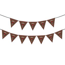 ScotsTee Shop Scottish MacCracken Ancient Crest Tartan Triangle Flags Tartan Bunting, Pennants (12pcs)