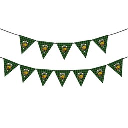 ScotsTee Shop Scottish McIver Hunting Ancient Crest Tartan Triangle Flags Tartan Bunting, Pennants (12pcs)