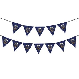 ScotsTee Shop Scottish Kircaldy Crest Tartan Triangle Flags Tartan Bunting, Pennants (12pcs)