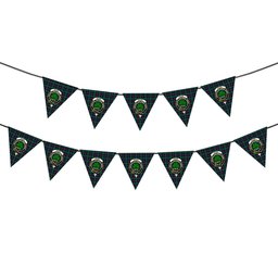 ScotsTee Shop Scottish Irvine Glenn Crest Tartan Triangle Flags Tartan Bunting, Pennants (12pcs)