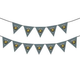 ScotsTee Shop Scottish Thomson Dress TS1383 Crest Tartan Triangle Flags Tartan Bunting, Pennants (12pcs)