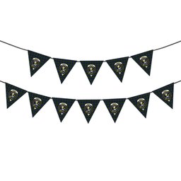 ScotsTee Shop Scottish Murray 1816 2 Crest Tartan Triangle Flags Tartan Bunting, Pennants (12pcs)