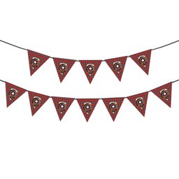 ScotsTee Shop Scottish Pitcairn Heritage Ancient Crest Tartan Triangle Flags Tartan Bunting, Pennants (12pcs)