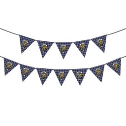 ScotsTee Shop Scottish Sinclair Dress Dance Crest Tartan Triangle Flags Tartan Bunting, Pennants (12pcs)