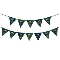ScotsTee Shop Scottish Maitland SC Crest Tartan Triangle Flags Tartan Bunting, Pennants (12pcs)