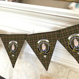 ScotsTee Shop Scottish Lamont Heather Crest Tartan Triangle Flags Tartan Bunting, Pennants (12pcs)
