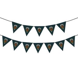 ScotsTee Shop Scottish Johnston 1 Crest Tartan Triangle Flags Tartan Bunting, Pennants (12pcs)