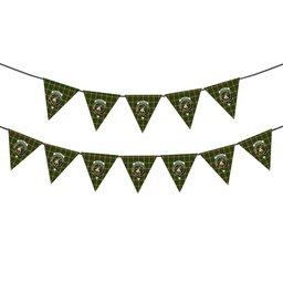ScotsTee Shop Scottish MacMillan Anc Clans Originaux Crest Tartan Triangle Flags Tartan Bunting, Pennants (12pcs)