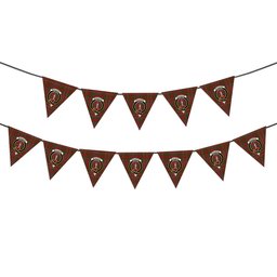 ScotsTee Shop Scottish McAlister Modern Crest Tartan Triangle Flags Tartan Bunting, Pennants (12pcs)